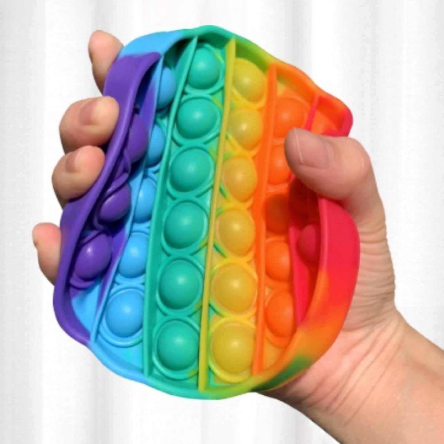 3-Pack: Rainbow Bubble Popper Anti-Stress Fidget Toy DailySale