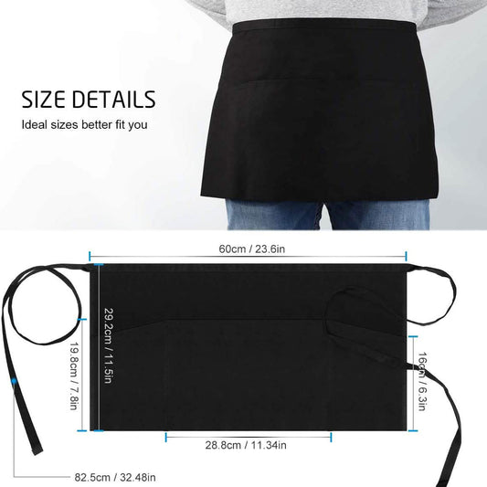 3-Pack: Syntus Server Aprons with 3 Pockets DailySale