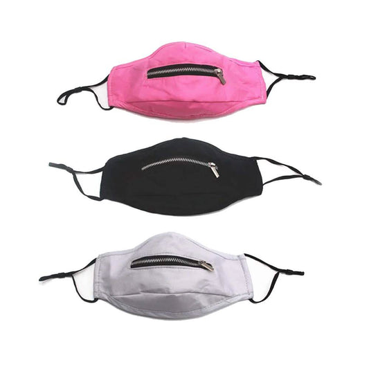 3-Pack: Zipper Reusable Cotton Face Mask for Everyday Use DailySale