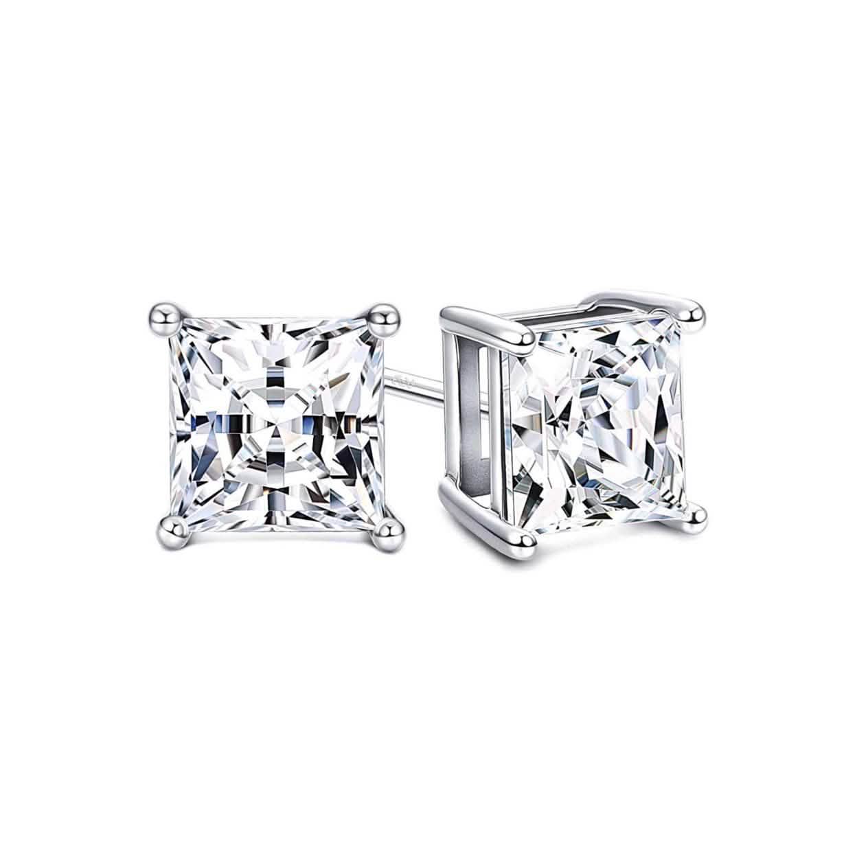 3-Pair Set: 4.00 Cttw Sterling Silver Swarovski Elements Crystal Studs DailySale
