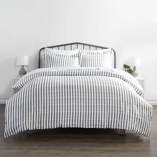 3-Piece Set: Rugged Stripes Patterned Duvet Cover DailySale