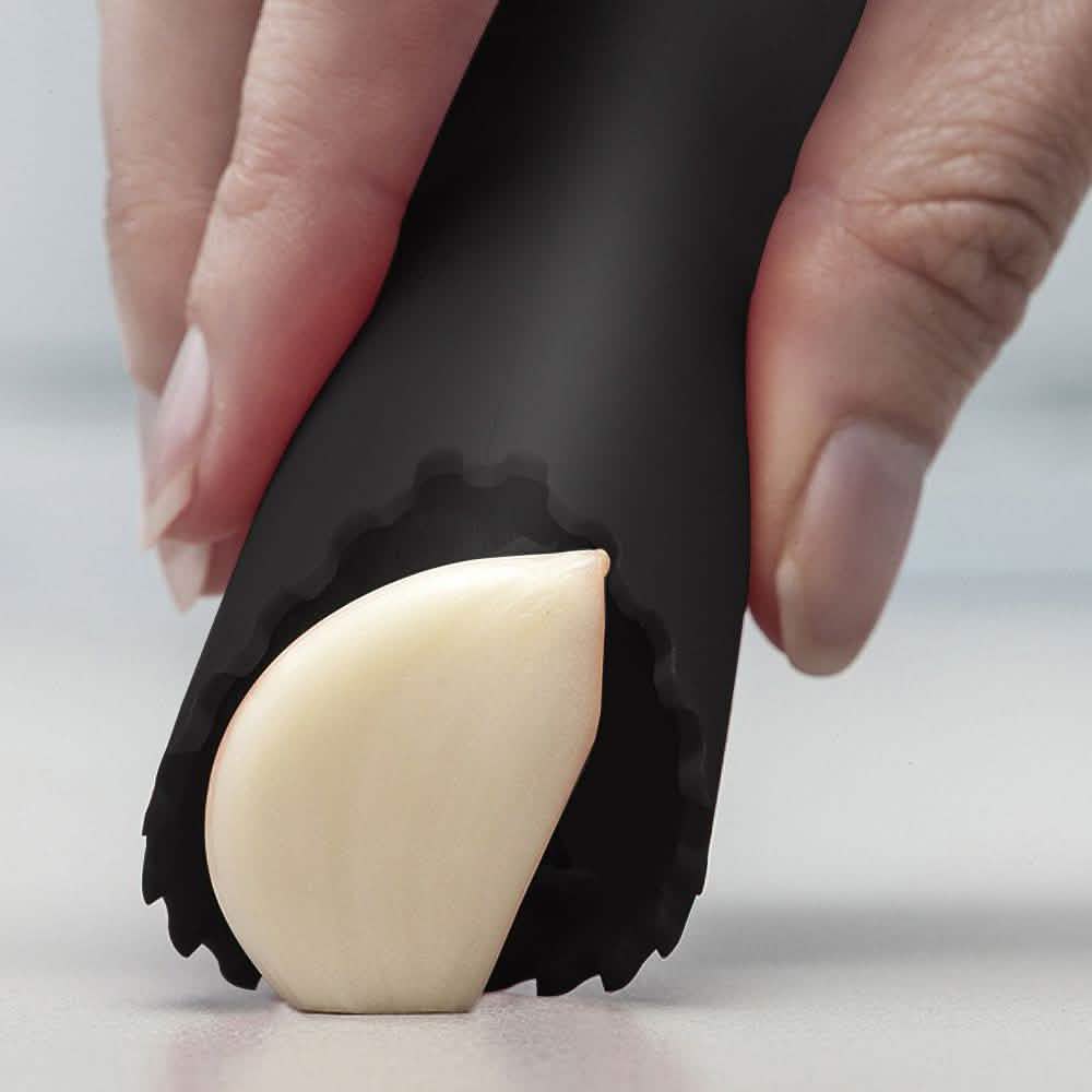 3-Piece Set: Stainless Steel Garlic Crusher Press and Peeler with Cleaning Brush DailySale