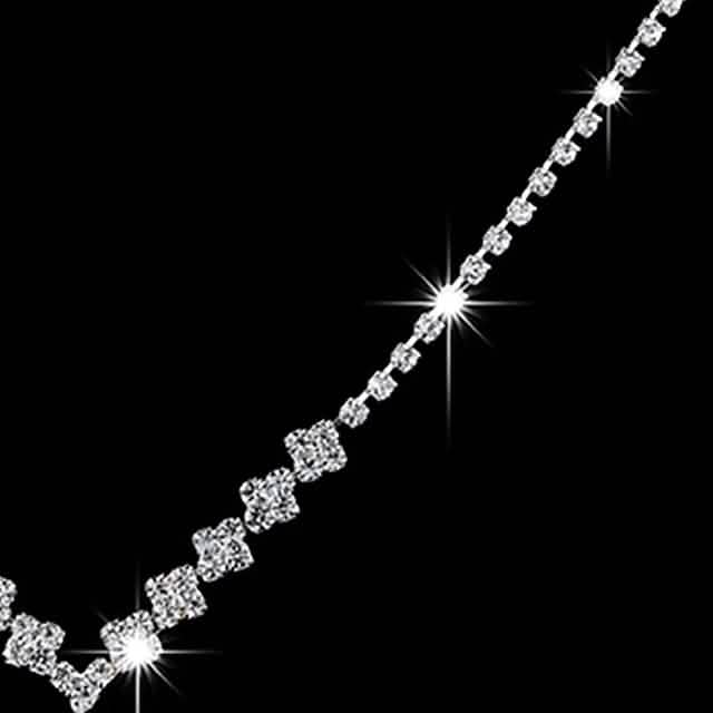 3-Piece: Women's Diamond Cubic Zirconia Necklace Earrings Set DailySale