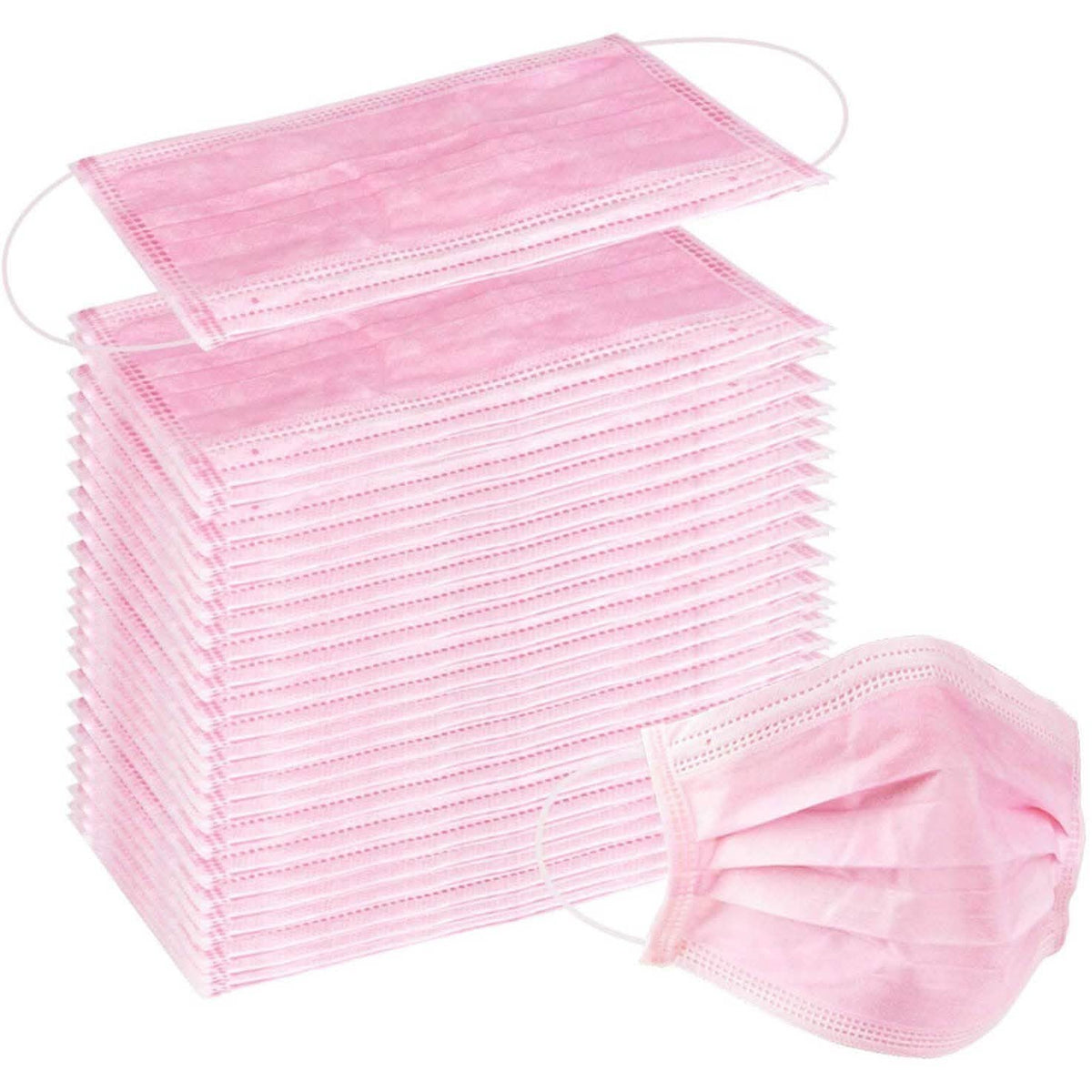 3-Ply Disposable Non-Medical Sanitary Surgical Earloop Face Mask Lot DailySale