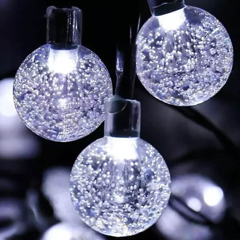 30 LED Solar String Ball Lights Outdoor Waterproof Garden Decor DailySale