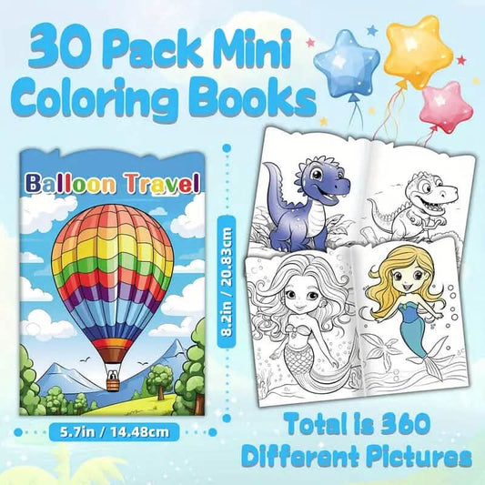30-Pack: Children's Mini Coloring Book Set DailySale
