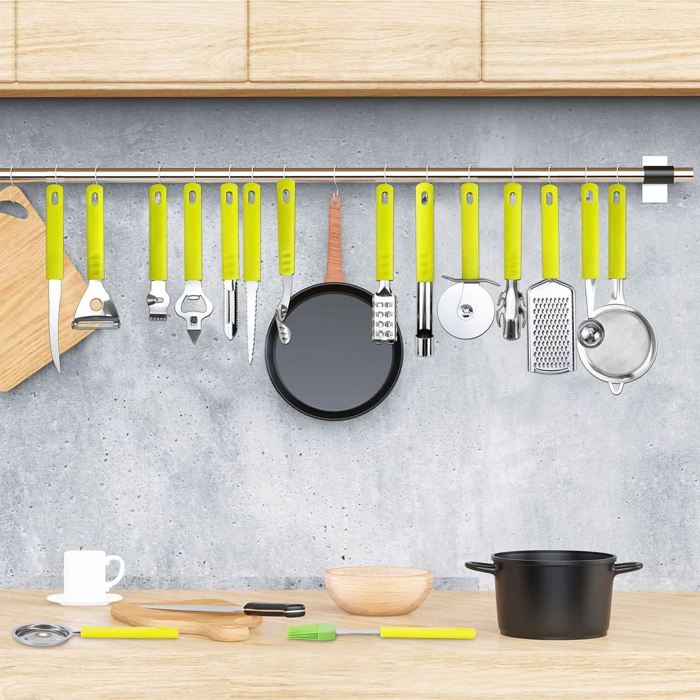 34-Pieces Set: Stainless Steel Kitchen Gadget Tools Set DailySale