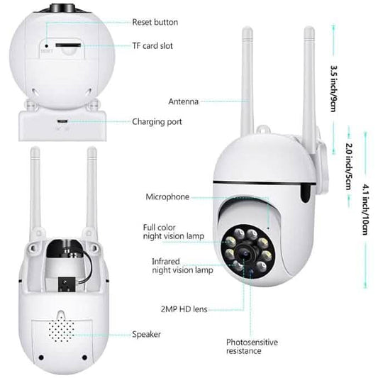 360 Full HD Wi-fi Wireless IP CCTV Security Camera DailySale