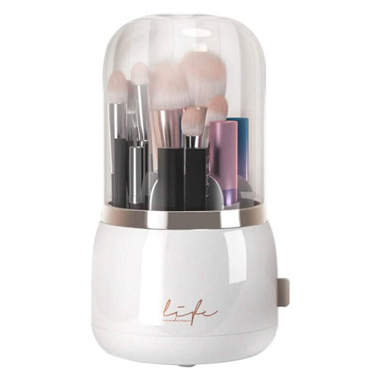 360° Rotating Makeup Brush Holder with Lid Makeup Organizer DailySale