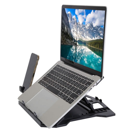 360º Rotating Laptop Riser Stand with Phone Stand 8 Level Adjustable Height DailySale