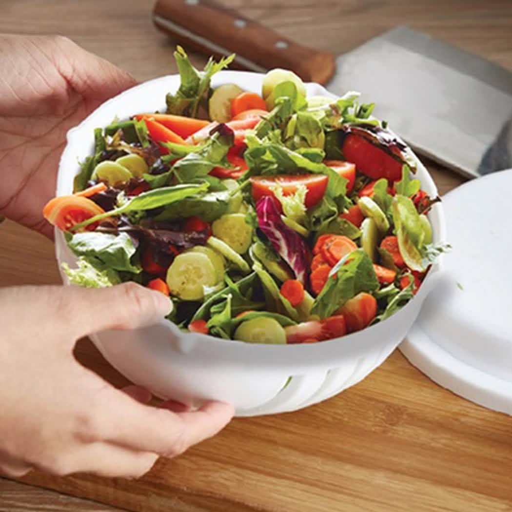 2-Piece: Instant Salad-Cutter Bowl Set DailySale