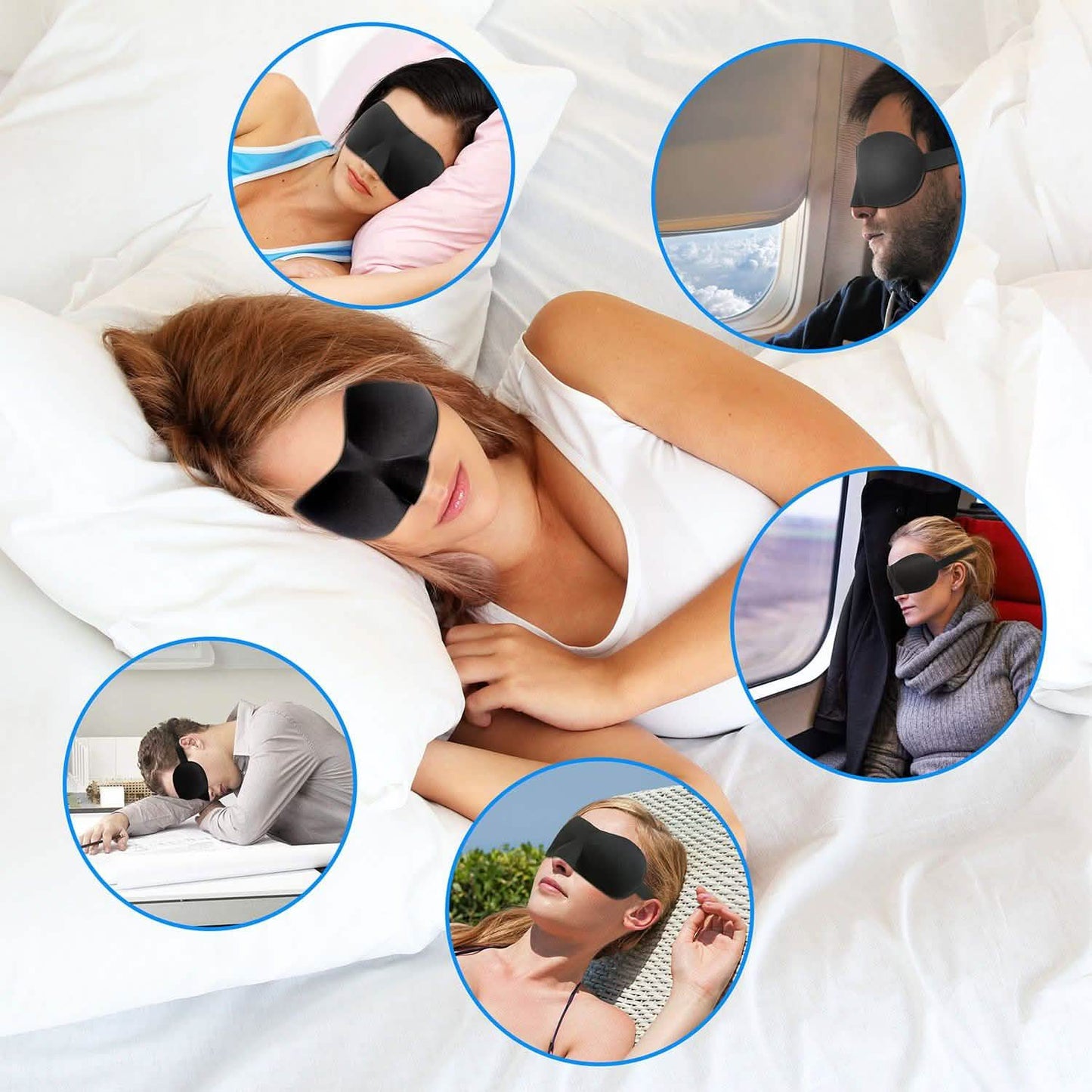 3D Soft Blindfold Sleeping Eye Mask DailySale