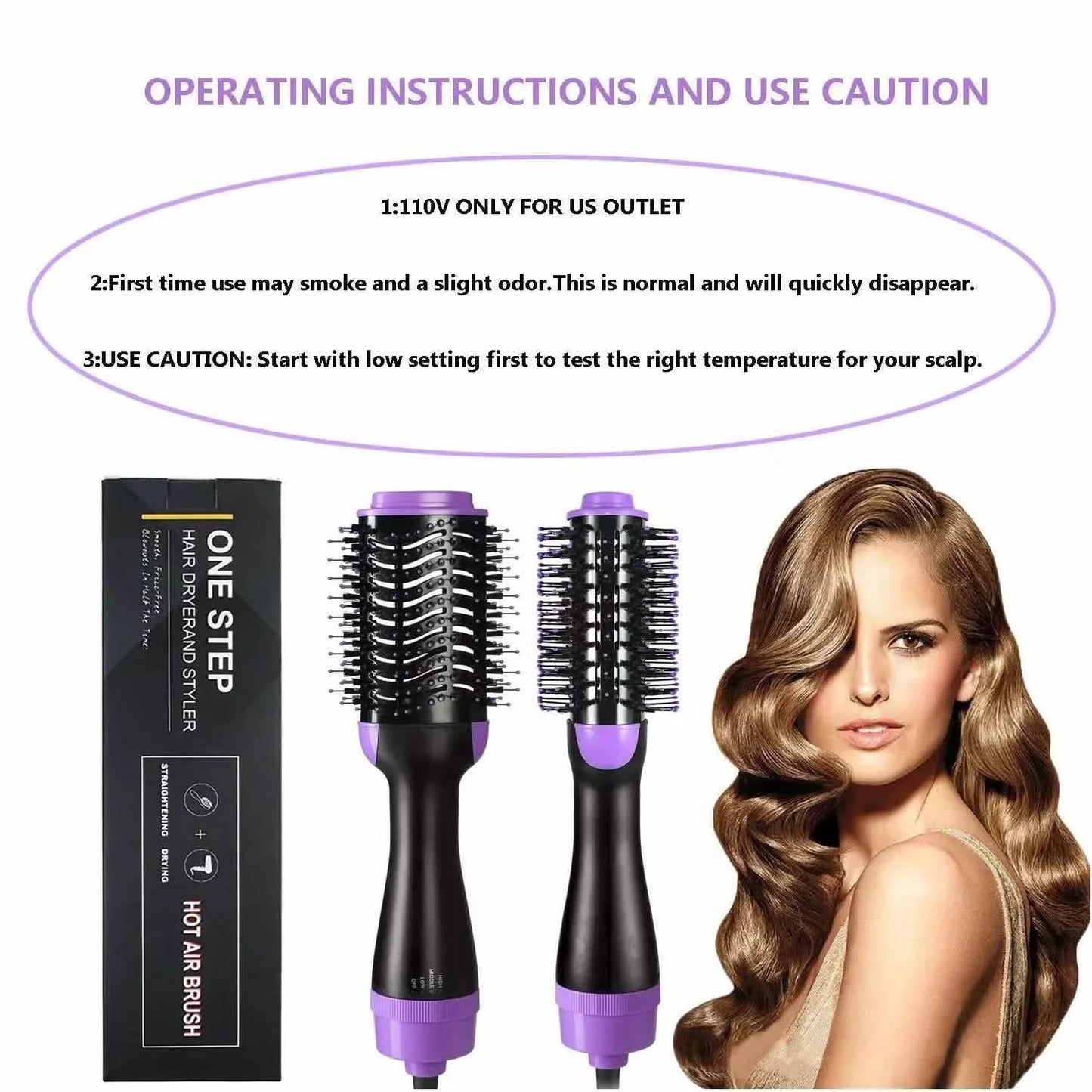 4-in-1 Negative Ion Hot Hair Dryer Brush, ASOGO One Step Hair Dryer & Volumizer DailySale