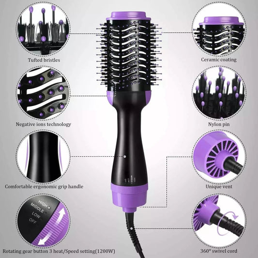 4-in-1 Negative Ion Hot Hair Dryer Brush, ASOGO One Step Hair Dryer & Volumizer DailySale
