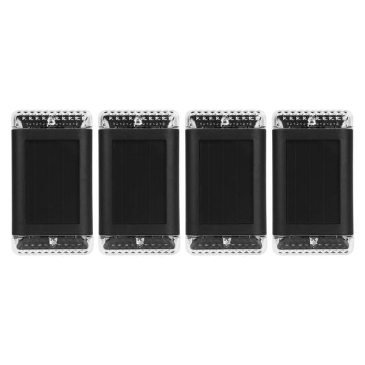 4-Pack: Solar Powered Wall Sconce Light IP55 Rechargeable Optical Sensor Lamp DailySale