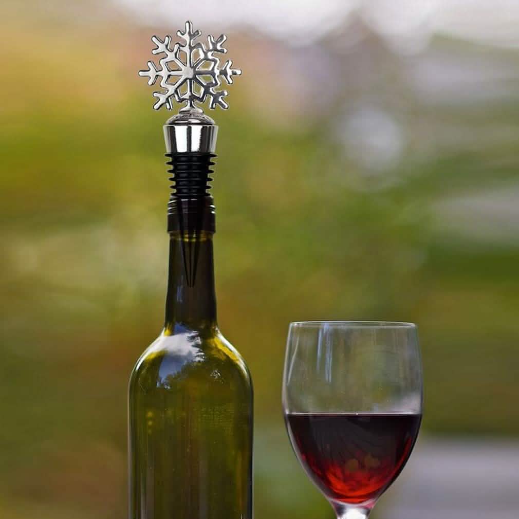 4-Pack: Stainless Steel Christmas Fun Wine and Beverage Bottle Stopper DailySale