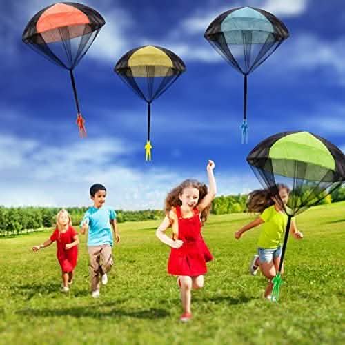 4-Pack: Tangle Free Throwing Toy Parachute DailySale