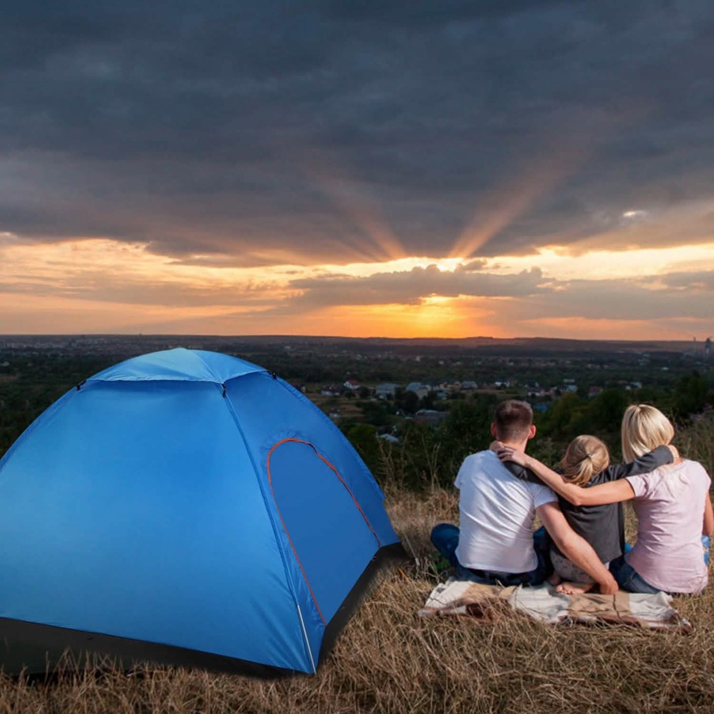 4 Persons Camping Waterproof Tent DailySale