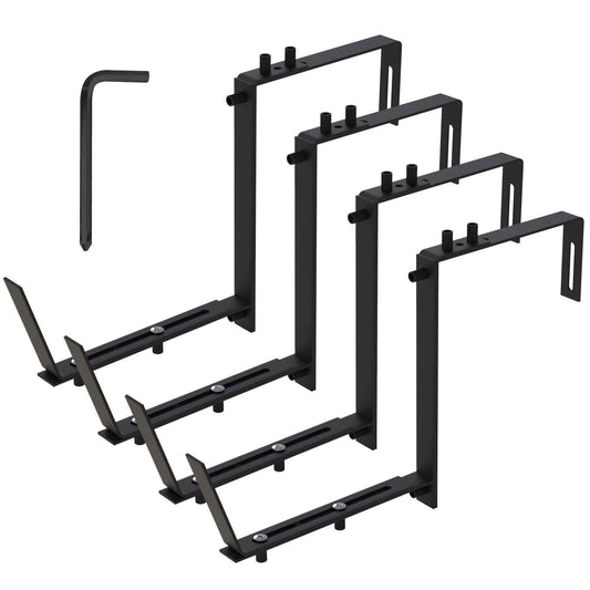 4-Piece: Adjustable Planter Box Brackets DailySale