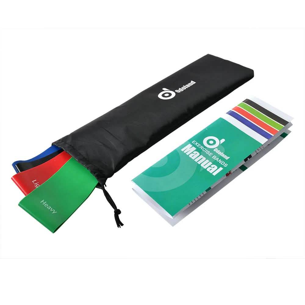 4-Piece: Exercise Resistance Loop Bands Assisted Pull Up Yoga Training DailySale