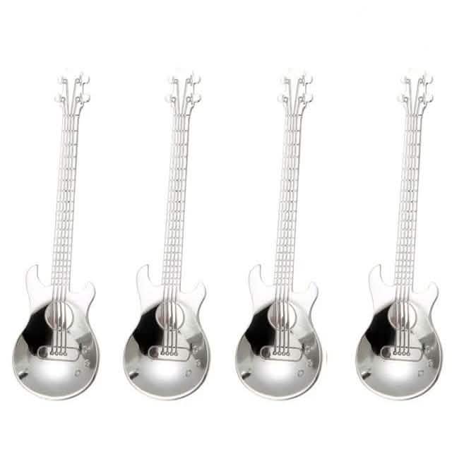 4-Piece: Guitar-Shaped Spoon Set DailySale