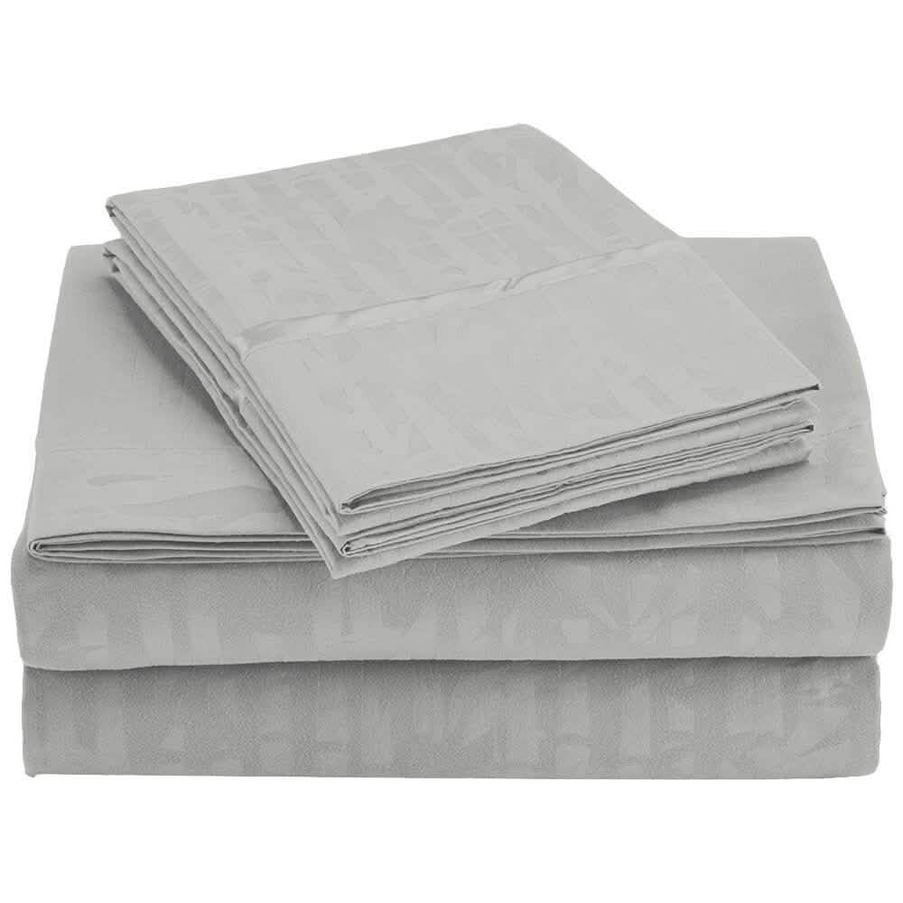 4-Piece Set: Super-Soft 1600 Series Bamboo Embossed Bed Sheet DailySale