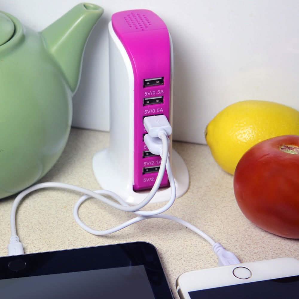 40 Watt 6-Port USB Power Charging Station DailySale