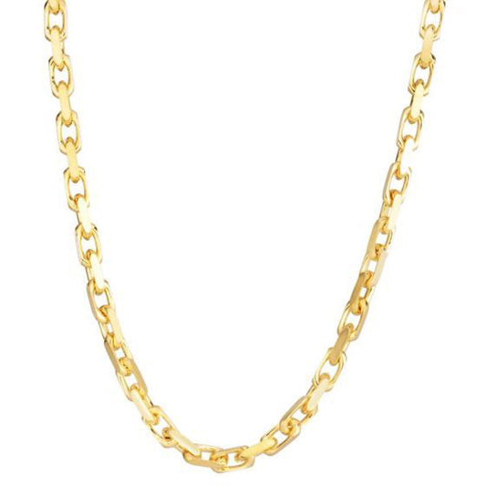 14k Yellow Gold French Cable Link Chain (4.80 mm) Bids.com