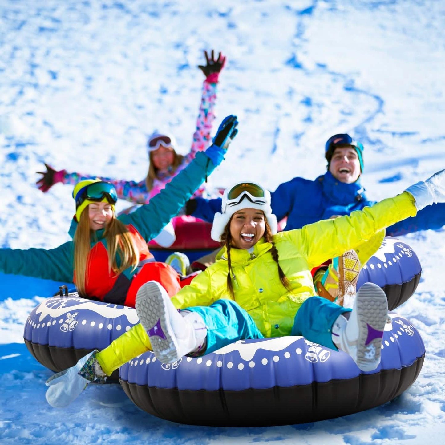47-Inch Inflatable Snow Tube DailySale