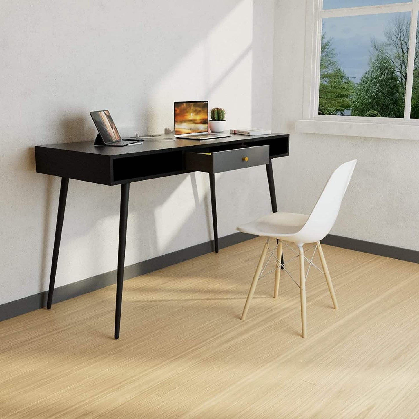 47" Mid Century Modern Desk DailySale