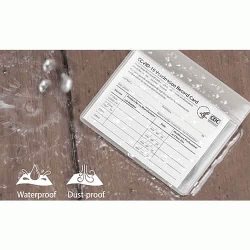 5-Pack: Waterproof Clear Sleeve CDC Vaccination Card Immunization Record Holder DailySale