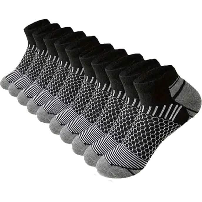 5-Pairs: Men's Low Cut Socks - Anti Odor & Sweat Absorption DailySale