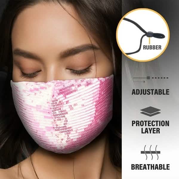 5-Pieces: Women Diamond Anti-Dust Mask DailySale