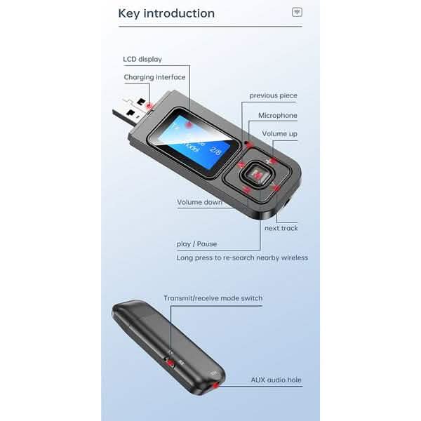 5.0 Bluetooth Wireless Audio Transmitter Receiver DailySale