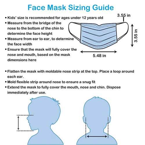 50-Pieces: Kids Disposable Face Masks DailySale