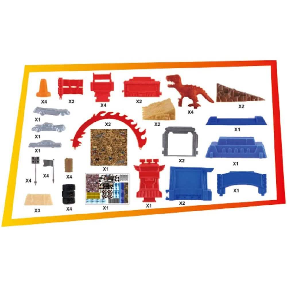 54-Piece: Monster Truck Mayhem Friction Play Set - 2-Pack Ford DailySale