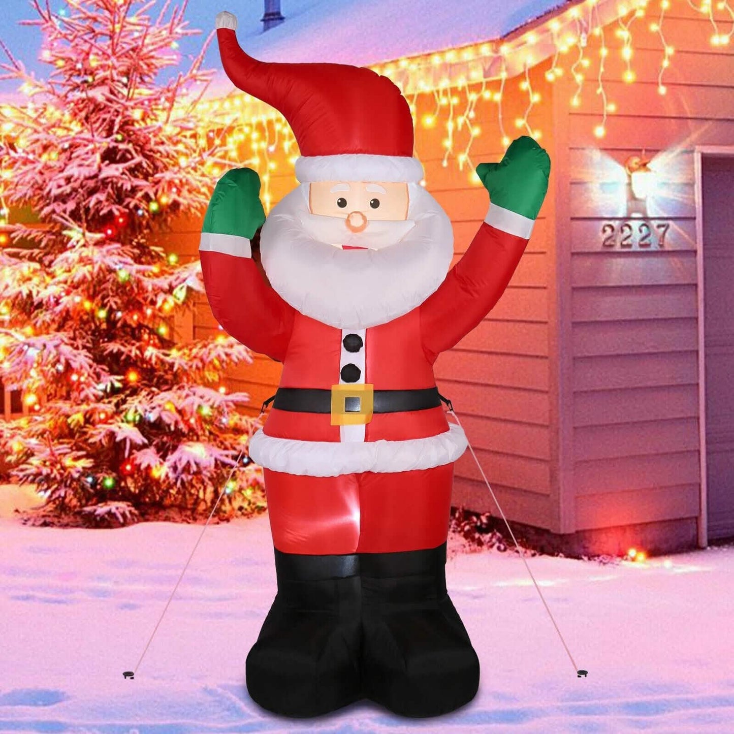 6 Ft. Santa Claus Inflatable Outdoor Decoration DailySale