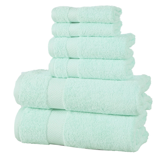 6-Pack: 100% Cotton Towel Set - Assorted Colors DailySale