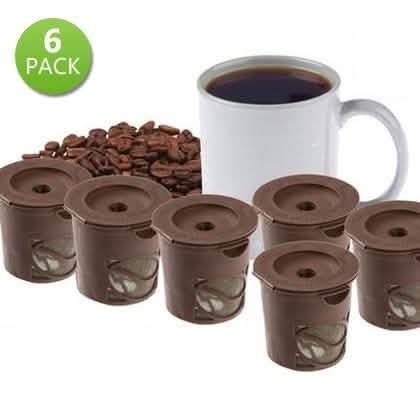 6-Pack: Handy Coffee Cups Reusable Single Cup Coffee Pods DailySale