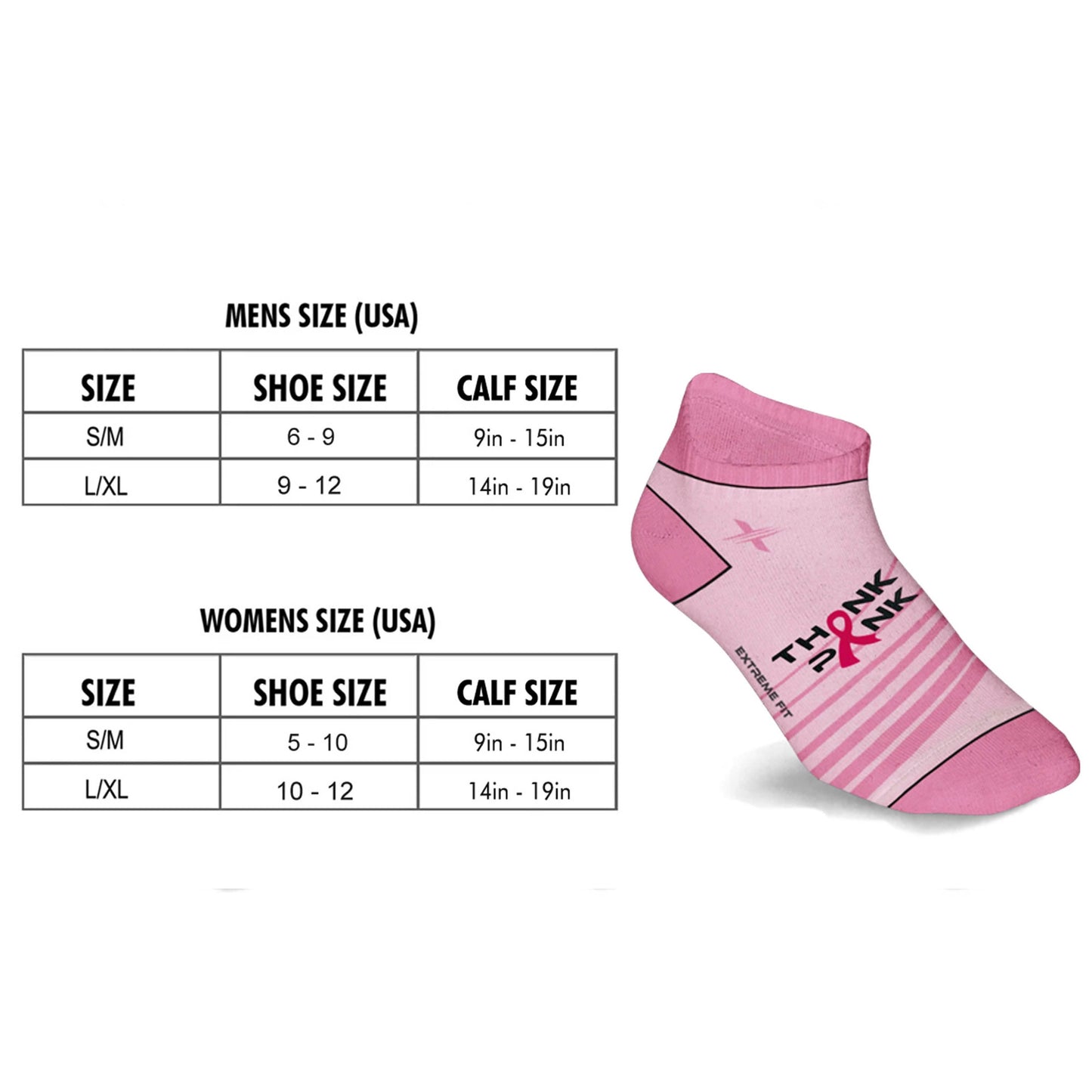 6-Pairs: Breast Cancer Awareness Ankle Compression Socks DailySale