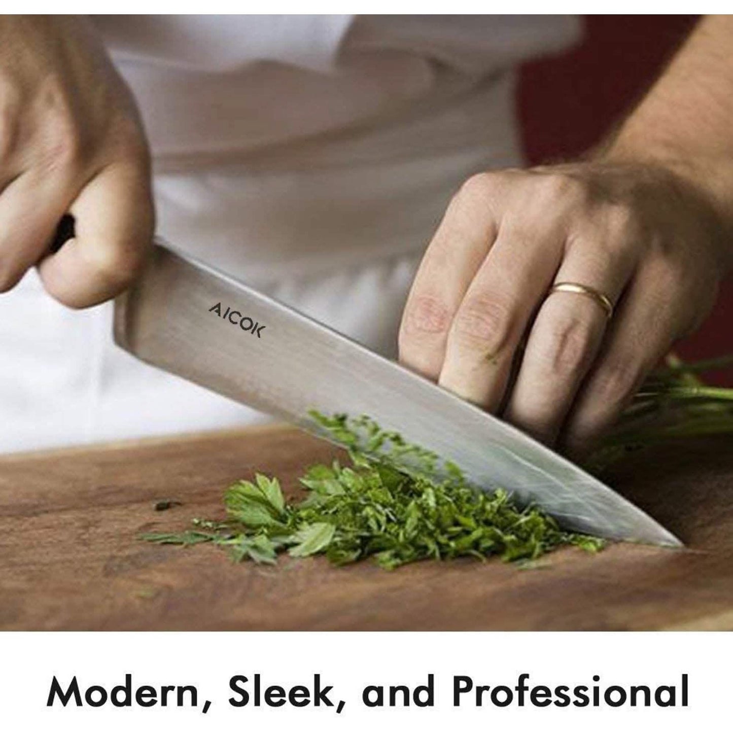 6-Piece: Aicok German Stainless Steel Kitchen Knife Set DailySale