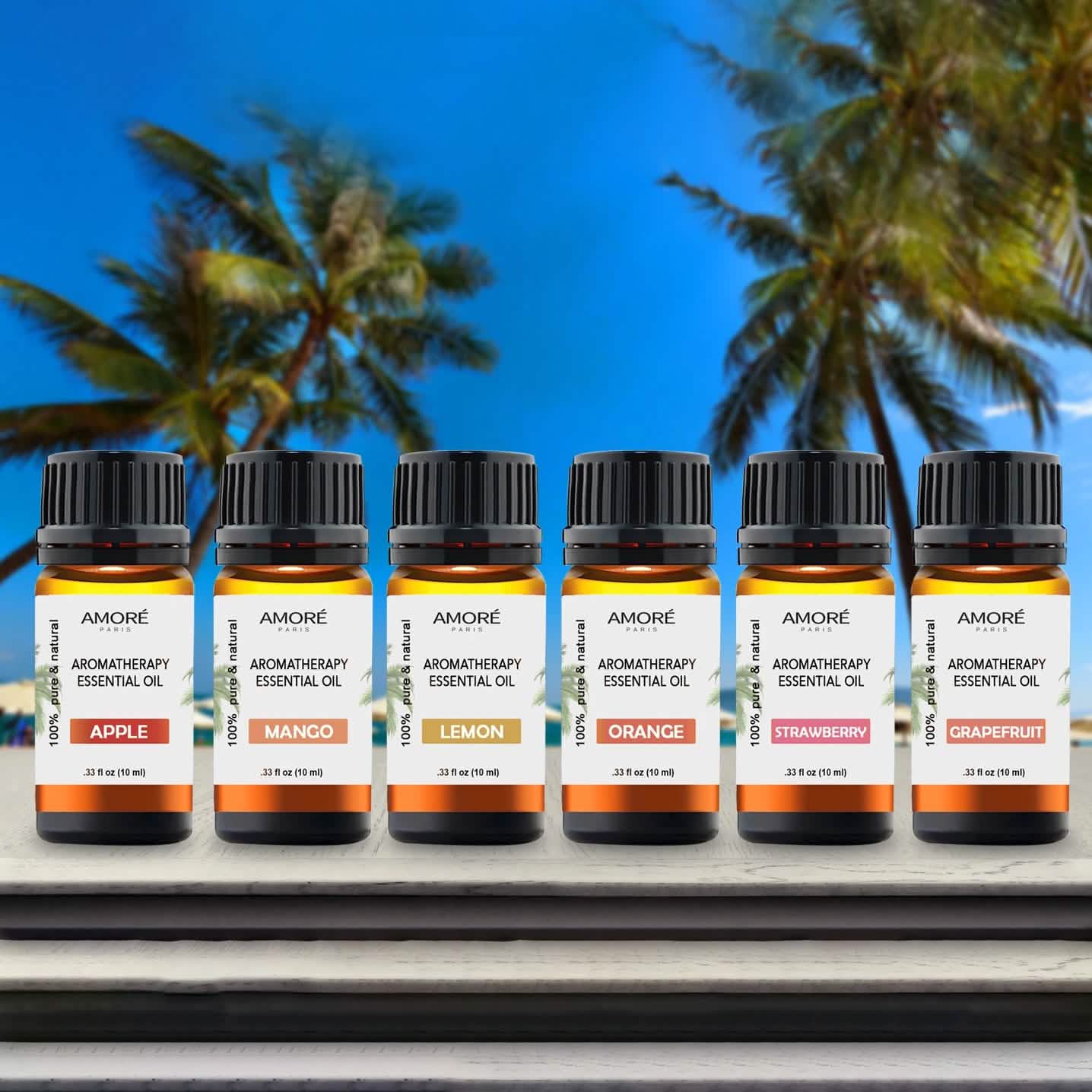 6-Piece: Tropical Collection Therapeutic-Grade Aromatherapy Essential Oil Set DailySale