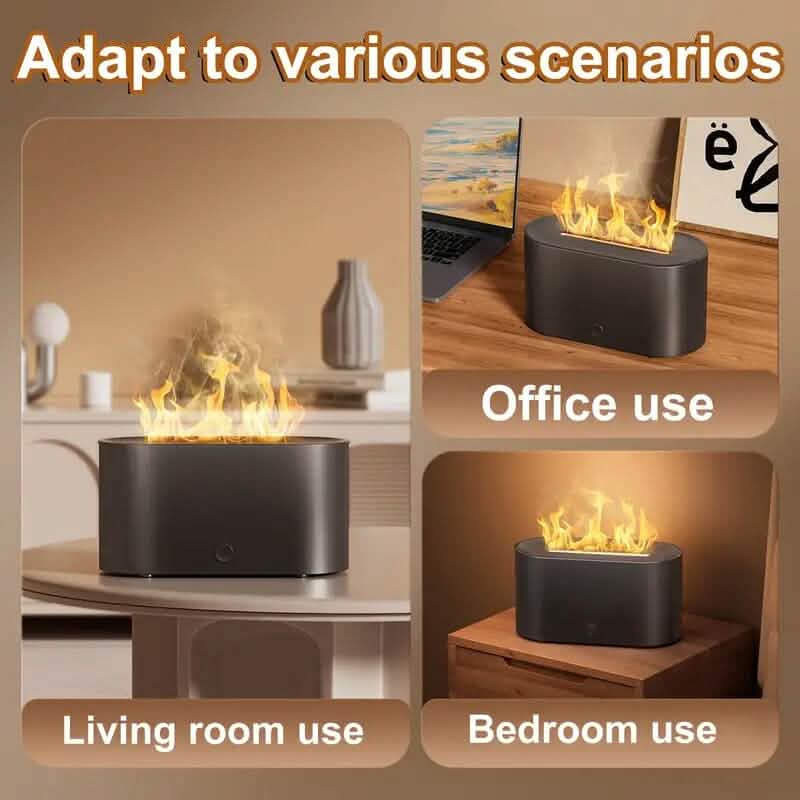 7-Color Simulated Flame Humidifier Aromatherapy Machine DailySale