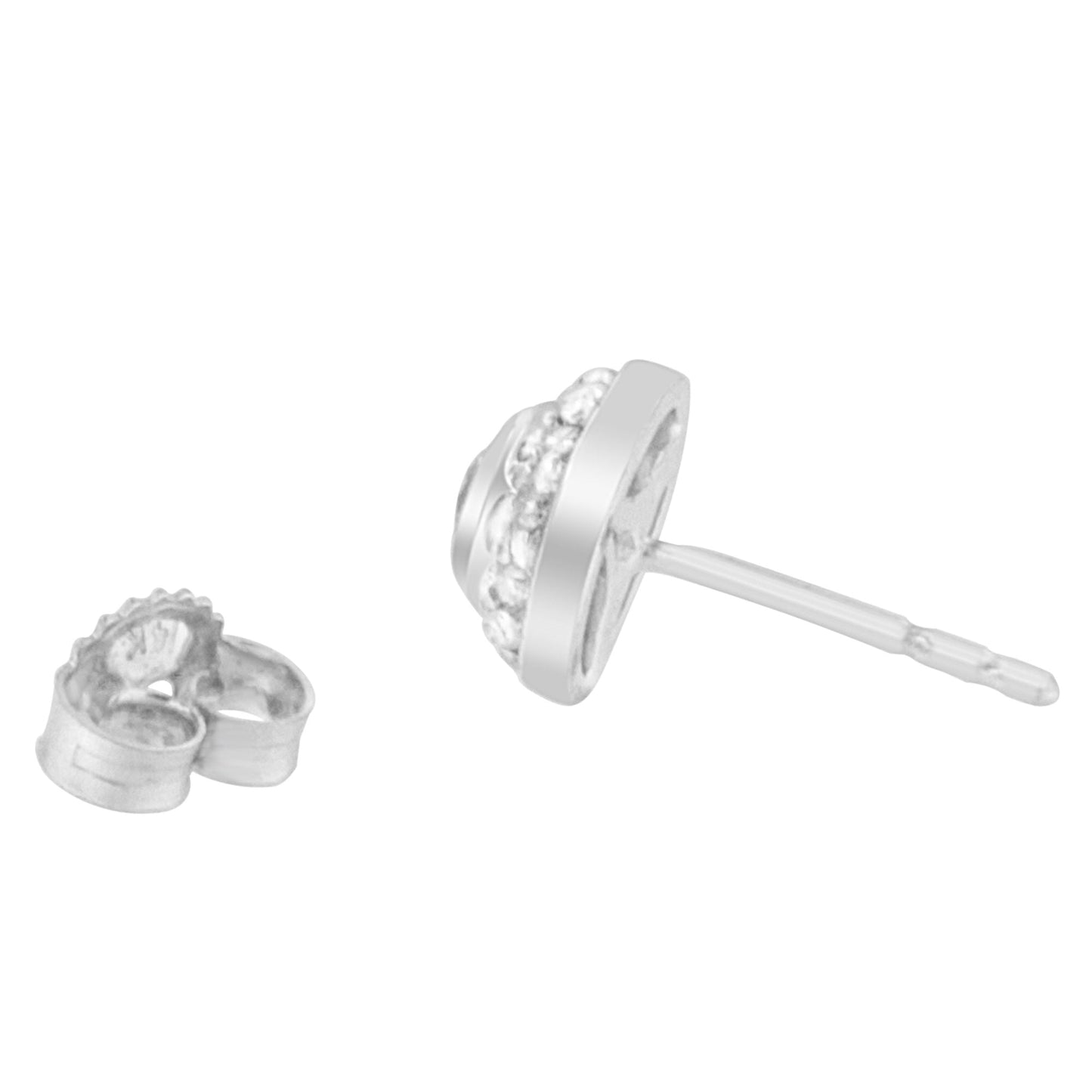 14K White Gold 1/3 cttw Round Cut Diamond Earrings (H-I, SI2-I1) Bids.com