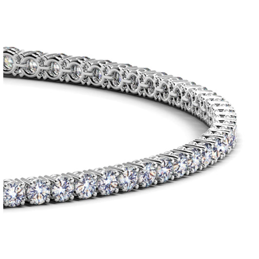 Lab Grown Round Diamond Tennis Bracelet in 14k White Gold (2 cctw F/G VS2/SI1) Bids.com