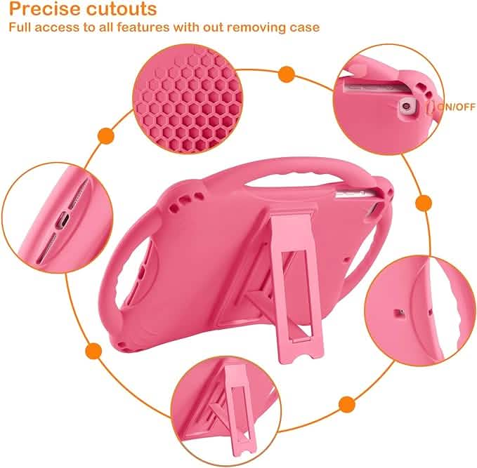 Kids Case for iPad Mini 5 4 3 2 1, Silicone, Childproof & Built-in Handle Stand (Open Box) DailySale
