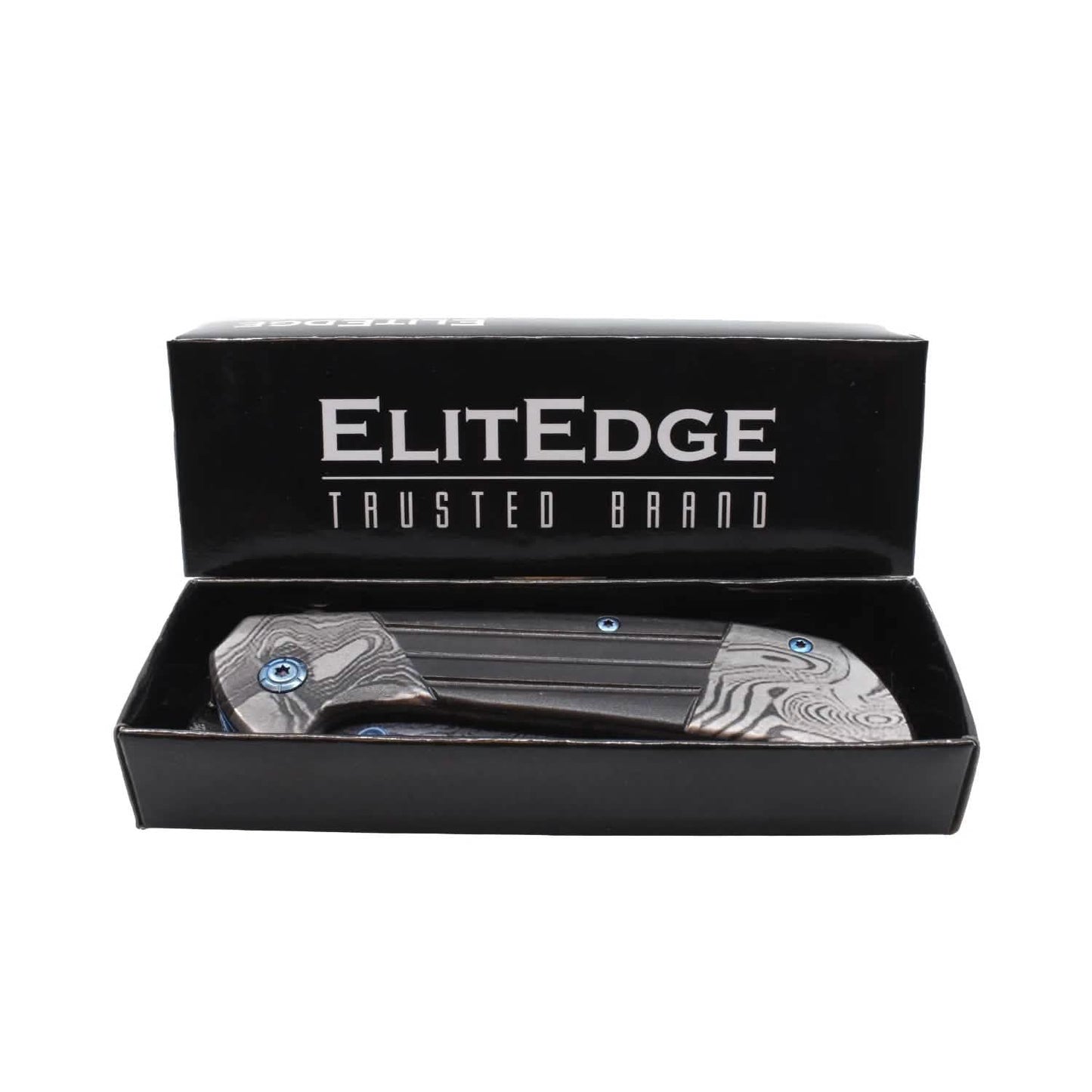 7.75" Titanium & Damascus Folding Knife DailySale