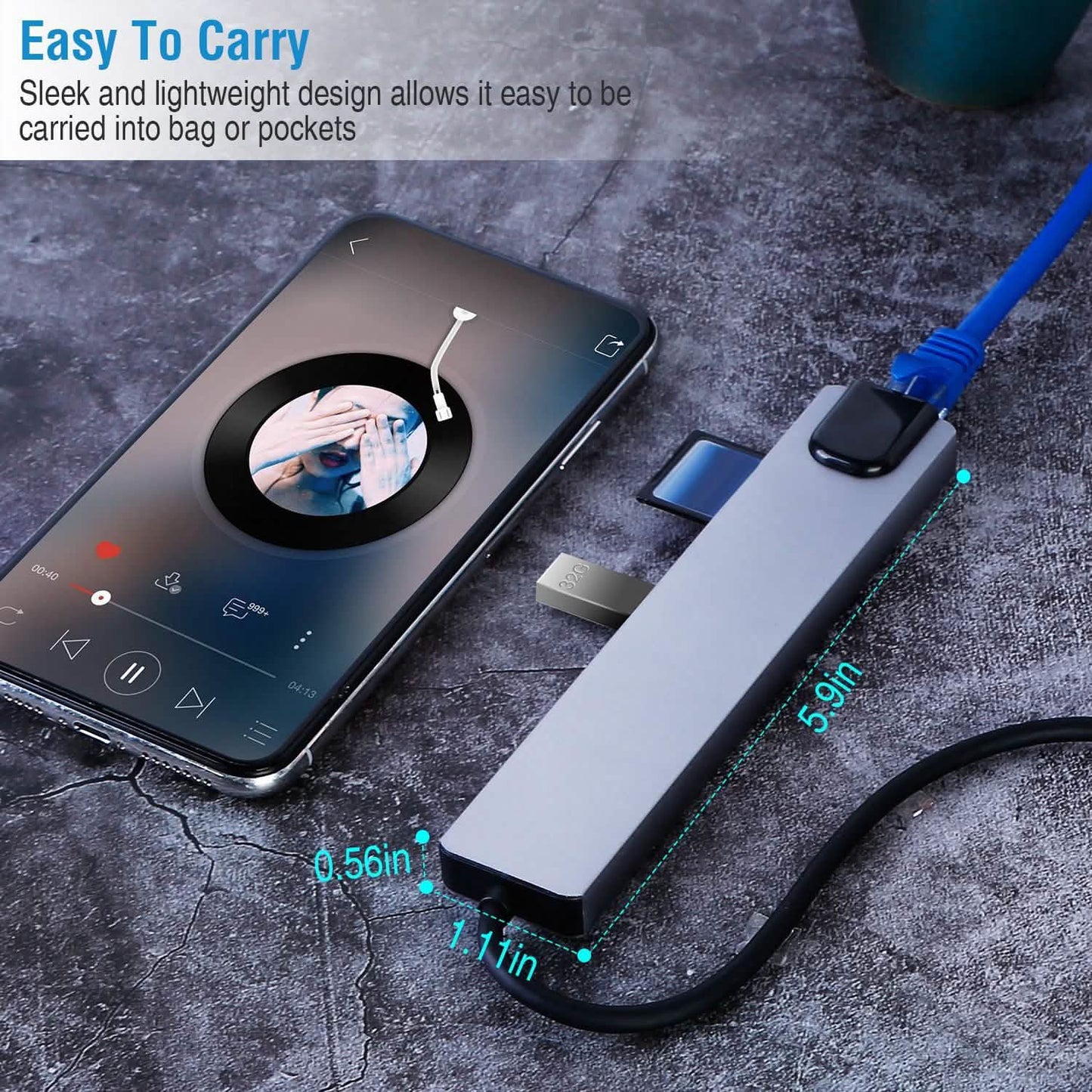 8-in-1 USB Hub Adapter with Ethernet DailySale