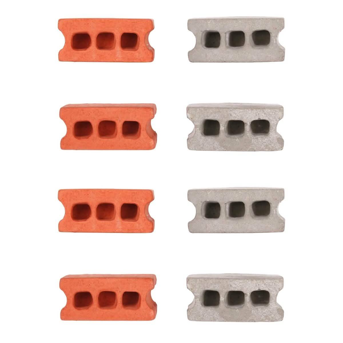8-Pack: Multicolored Kikkerland Cinder Block Magnets DailySale