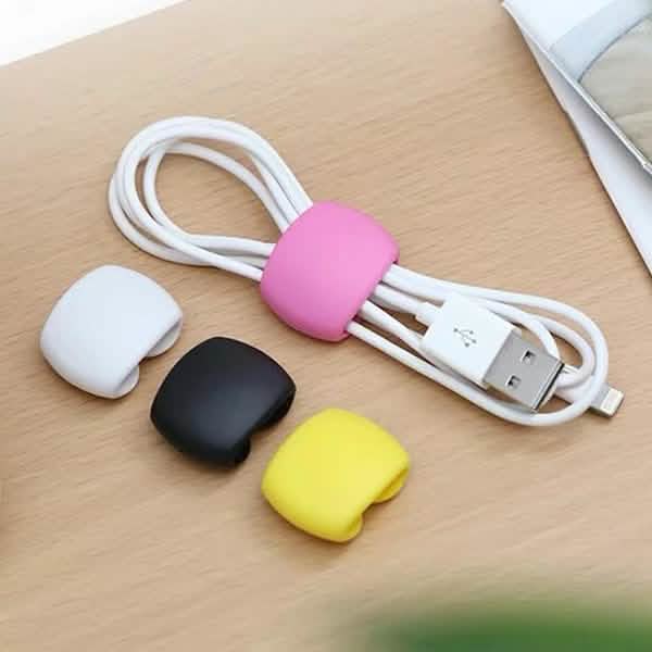 8-Piece: Portable Reusable Cable Clips Organizer DailySale